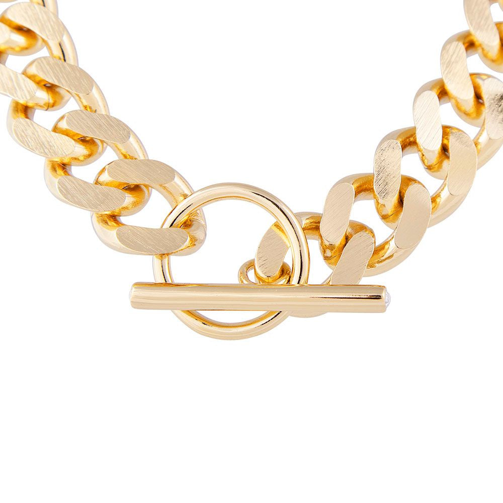 Buy Forever New Gili Gold Plated T-Bar Necklace online